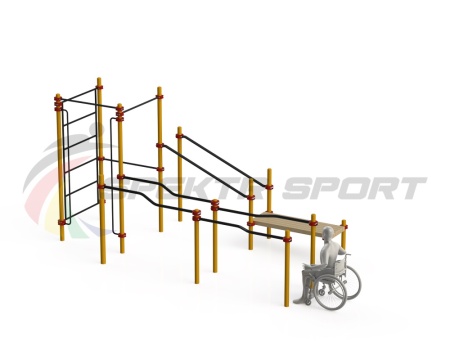 Купить Спортивный комплекс для инвалидов-колясочников WRK-D16_76mm в Любиме 