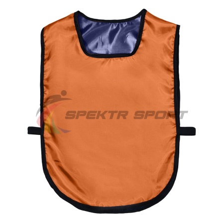 Купить Манишка футбольная двусторонняя универсальная Spektr Sport оранжево-синяя в Любиме 